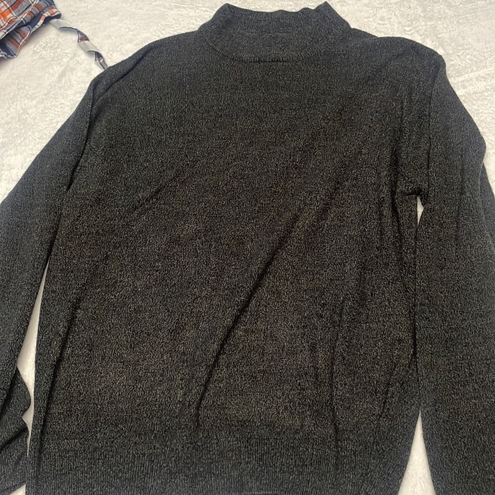 Black turtle neck sweater